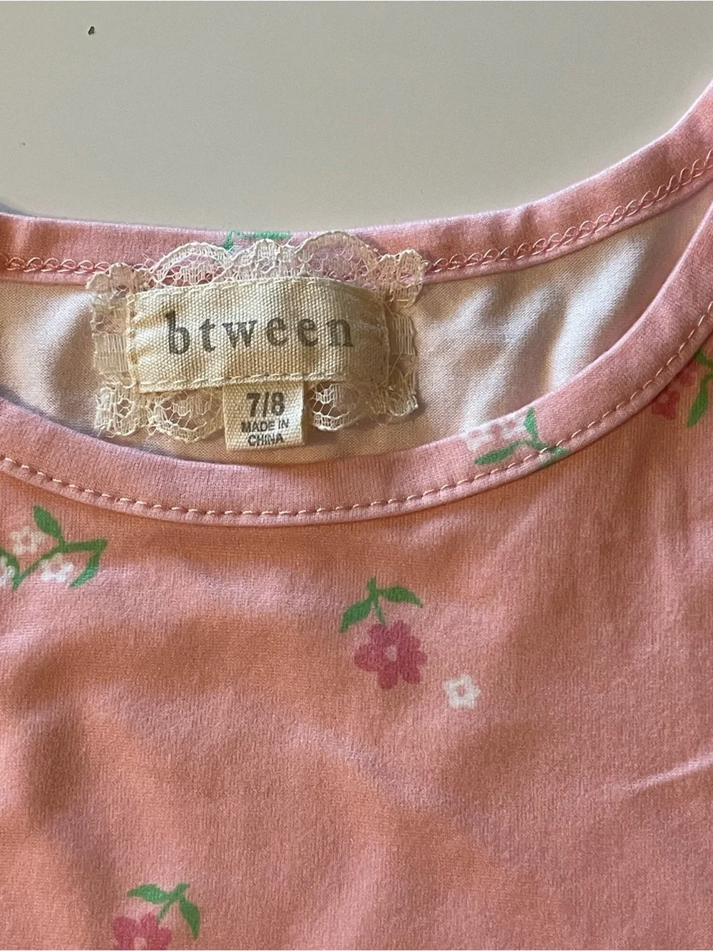 btween Pink Floral Kids Matching Top - Picture 2 of 6